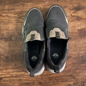Dockers Black and Tan Slip-Ons